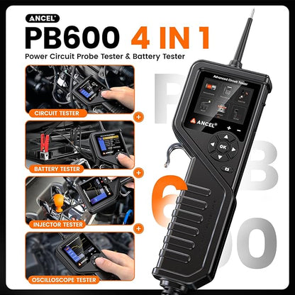 ANCEL PB600 Power Circuit Probe Tester and Battery Tester, 12V 24V Automotive - Image 3