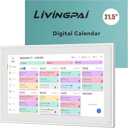 Smart Digital Calendar: 21.5-Inch Electronic Wall Calendars & Chore Chart - Image 8