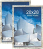 20x28 Poster Frame,Distressed,Engineered Wood with Polished Plexiglass | Large Wide Picture Frames for Vertical or Horizontal Wall Display,Fits Photos,Art Prints,FSC Certified Eco-Friendly,2 Pack