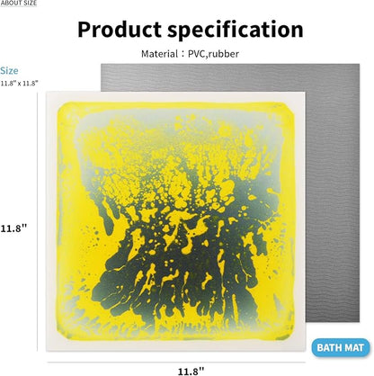 Art3d Liquid Sensory Floor Decorative Tiles, 11.8"x11.8" Square, 4 Tiles - Image 5