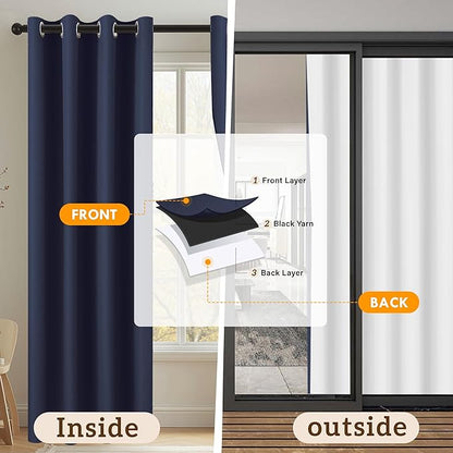 100% Blackout Curtains 95 Inch Length - Image 9