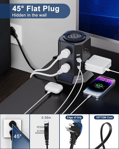 Surge Protector Power Strip - Image 3
