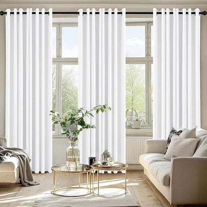 MIULEE Pure White Blackout Curtains - Image 6