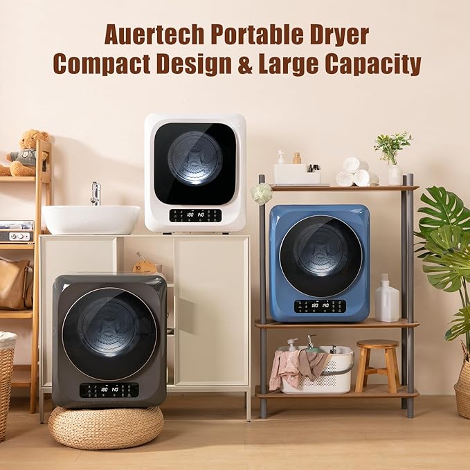 Auertech 12lbs Portable Dryer for Apartment Laundry, Portable Clothes Dryer - Image 4