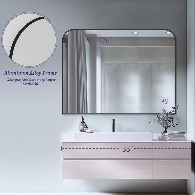 Bathroom Mirror, Wall Mirrors, Bathroom Vanity Mirror - Image 8