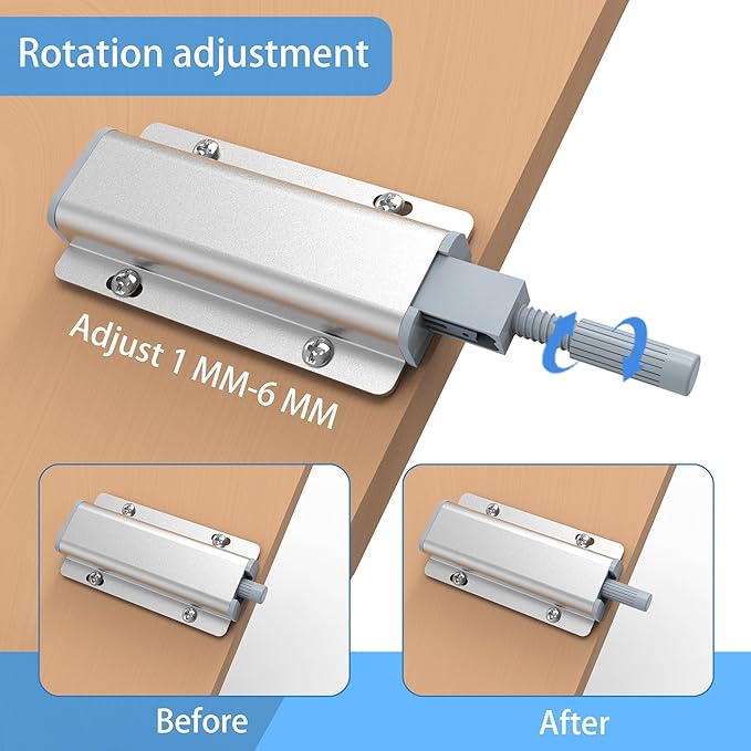 15 Pack Push to Open Cabinet Hardware, Touch Latches - Image 3