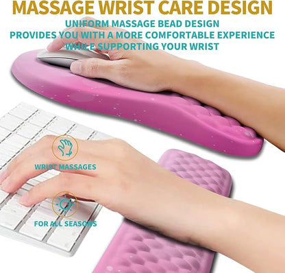Hokafenle 2 in 1 Ergonomic Mouse Pad Wrist Support & Wrist Rest - Image 4