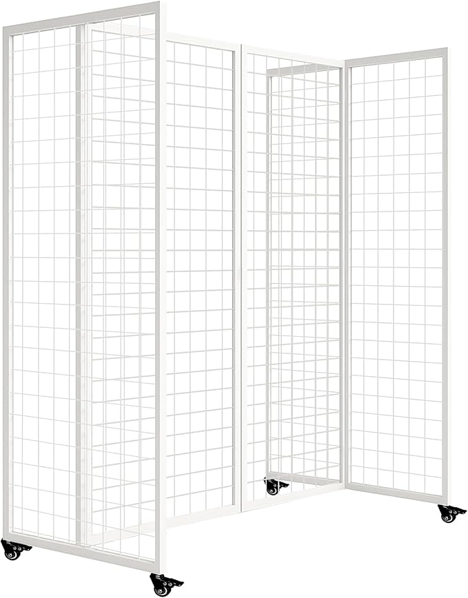 koretech Grid Wall Panels with Wheels, 4 x 5.5Ft Gridwall Panel Display Stand by Unknown