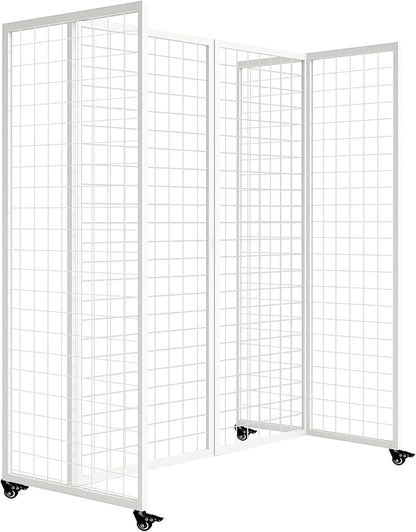 koretech Grid Wall Panels with Wheels, 4 x 5.5Ft Gridwall Panel Display Stand by Unknown