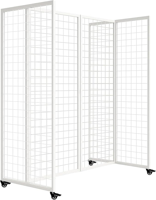 koretech Grid Wall Panels with Wheels, 4 x 5.5Ft Gridwall Panel Display Stand by Unknown
