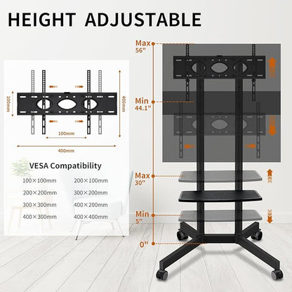 Solid Grace Rolling TV Stand - Image 6