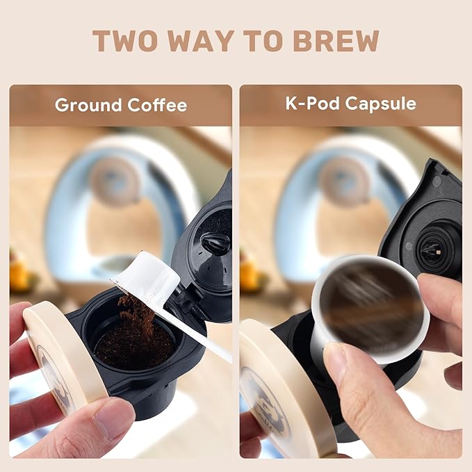 Single Serve Coffee Maker, Fast Brew in 2 minutes, Stylish＆Compact Design - Image 3