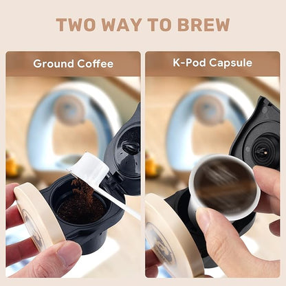Single Serve Coffee Maker, Fast Brew in 2 minutes, Stylish＆Compact Design - Image 3