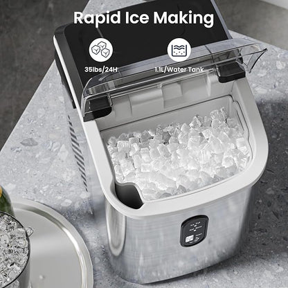 Antarctic Star Nugget Ice Makers Countertop, Portable Ice Maker Machine - Image 3