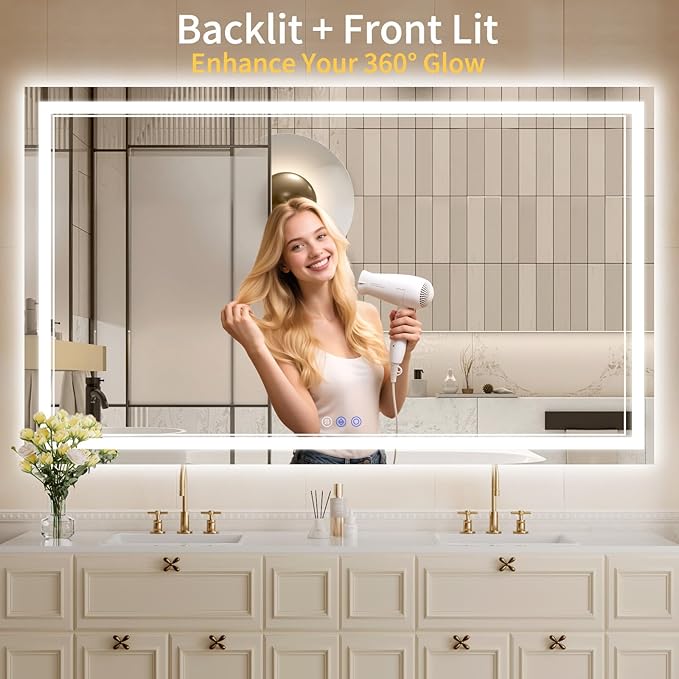 36"x60" LED Bathroom Mirror - Image 2