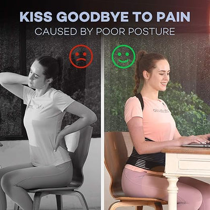 sicheer Posture Corrector for Women and Men Back Brace Straightener Shoulder - Image 3
