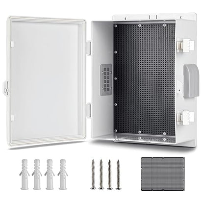 Outdoor Waterproof Electrical Junction Box, ABS Water Resistant Enclosure by smartpoeswitch