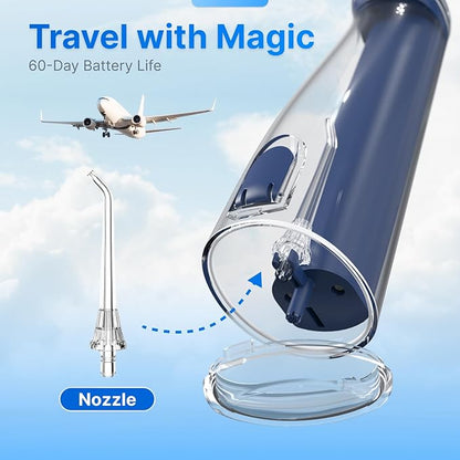 Water Flosser for Teeth, Cordless Oral Irrigator Portable Dental Cleaner Picks - Image 6