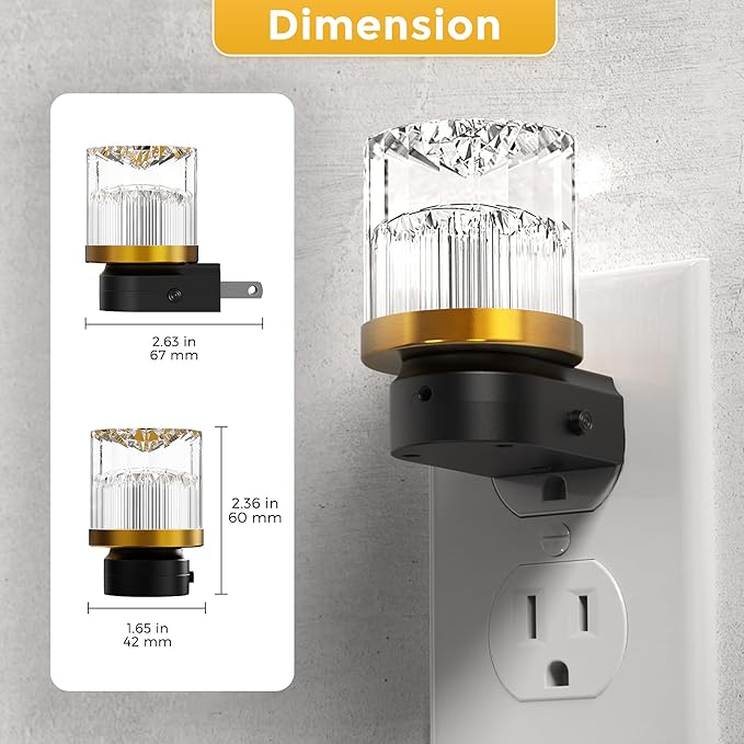 L LOHAS LED Night Light, 2 Pack Night Lights Plug into Wall, 3000K Soft Light - Image 6