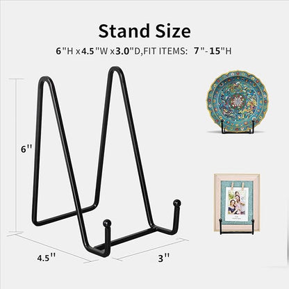 Kruodop 4 Pack 6" Metal Square Frame Easel Stands - Image 2