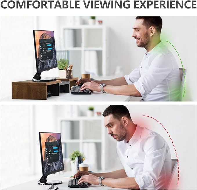 TAVR Dual Monitor Stand Riser, Computer Monitor Stands - Image 5