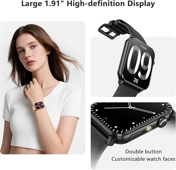 Blackview Smart Watch for Men Women, 1.91" HD Touchscreen Fitness Watch - Image 2