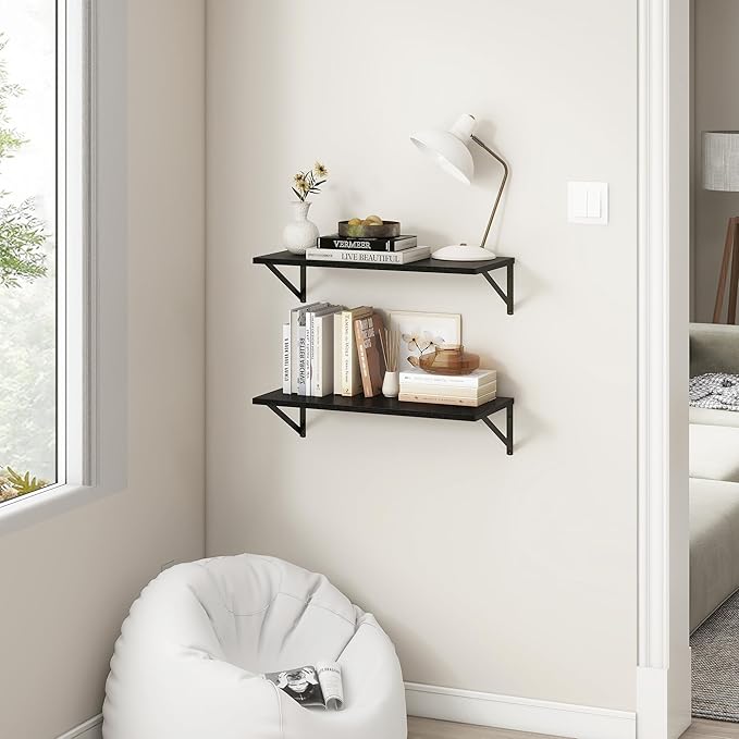 Fun Memories 27.5" W x12 D Floating Shelves, 12 Inch Deep Floating Shelf Set of - Image 2