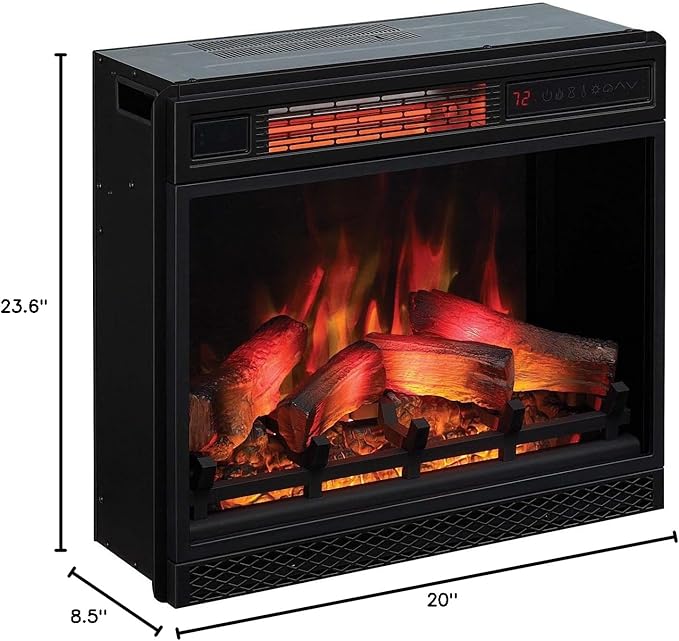ClassicFlame 23II042FGL 3D Infrared Quartz Fireplace Insert - Image 8