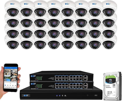 GW Security 32 Channel 8MP UltraHD 4K Audio & Video Motorized Zoom Smart AI by CamStarTechnologyInc