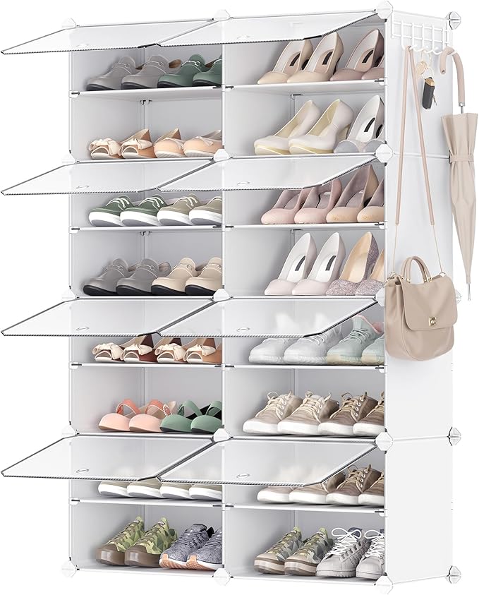 SONGMICS Shoe Rack Organizer, 8-Tier Shoe Storage Cabinet by SONGMICSbySONGMICSHOME