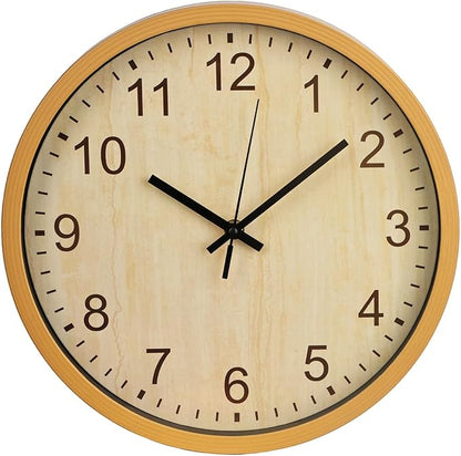bakbrand Kids Wall Clock Silent Non-Ticking Childrens Clock Round Decorative by BAKBRAND