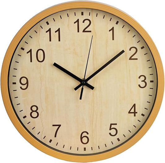 bakbrand Kids Wall Clock Silent Non-Ticking Childrens Clock Round Decorative by BAKBRAND
