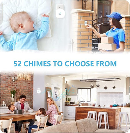SECRUI Wireless Doorbell, Mini Door Bell - Image 4