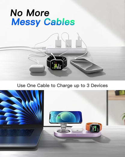 Upgraded 3 in 1 Wireless Charging Station - Image 5