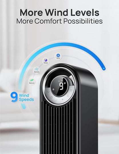 Dreo Tower Fan for Bedroom, 90° Oscillating Standing Floor Fan - Image 5