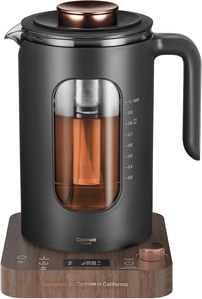 Electric Tea Kettle, INTASTING Glass Electric Kettle by Cocinare