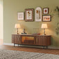 POVISON Fully-Assembled Mid Century Modern Black TV Stand by POVISON