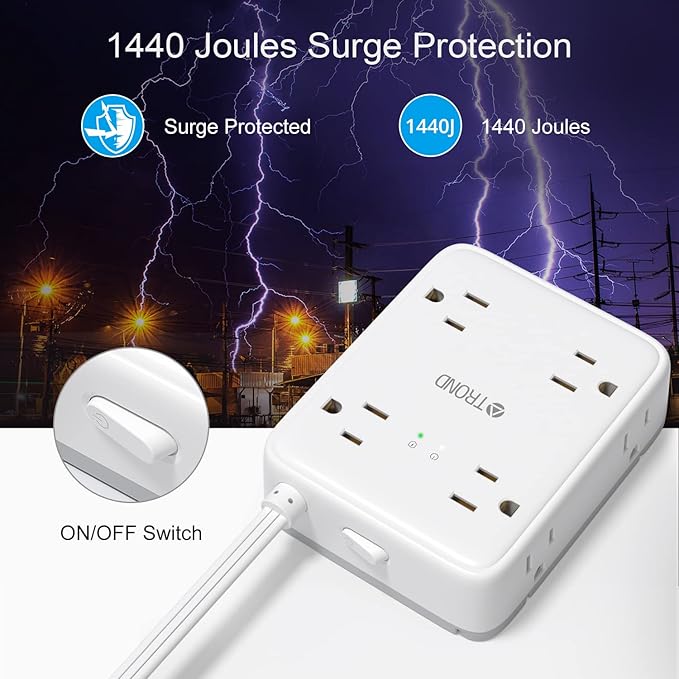 TROND Surge Protector Power Strip - Image 4