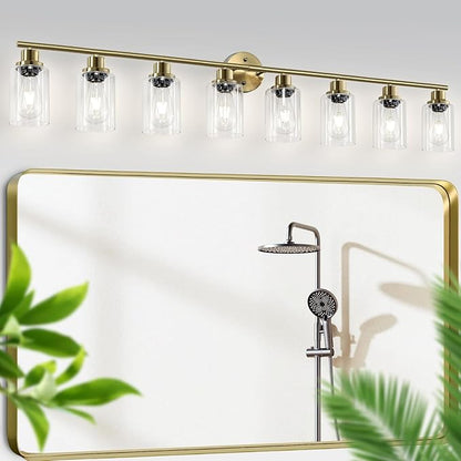 Guliaofo 8-Light Brushed Gold Vanity Lights - Image 8