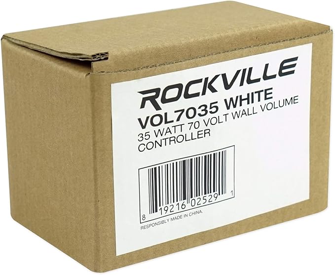 Rockville VOL7035 35W 70V Wall Volume Control, Easy Install, Dust-Protected - Image 7