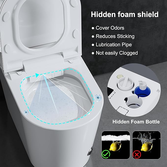Smart Toilet with Auto Open/Close Lid - Image 3