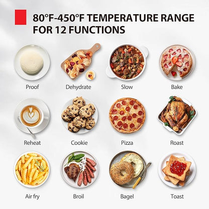 TOSHIBA ChefFry Air Fryer Toaster Oven Combo, 12-in-1 Convection Countertop Oven - Image 5