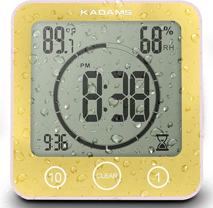 KADAMS Shower Clock Waterproof Bathroom Timer – Digital Wall Clock - Image 7