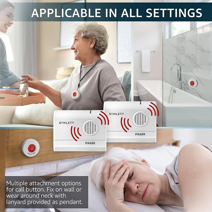 Caregiver Pager Call Button Wireless Call Bell Alert Buttons - Image 5