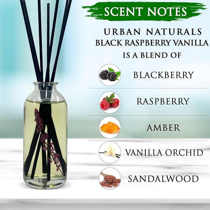 Urban Naturals Black Raspberry Vanilla Reed Diffuser Set | Made - Image 3