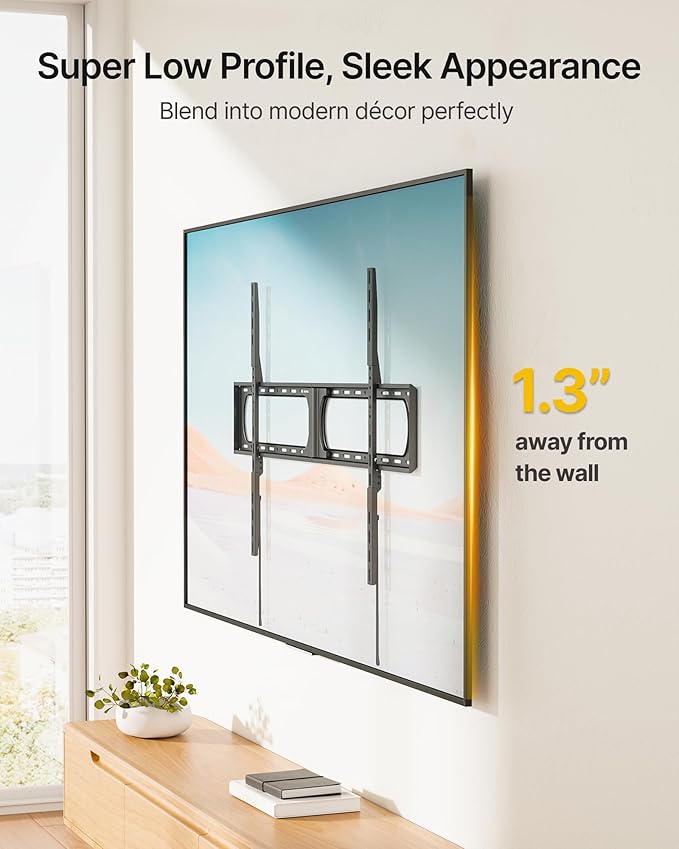monTEK Heavy Duty XXL Fixed TV Wall Mount - Image 5