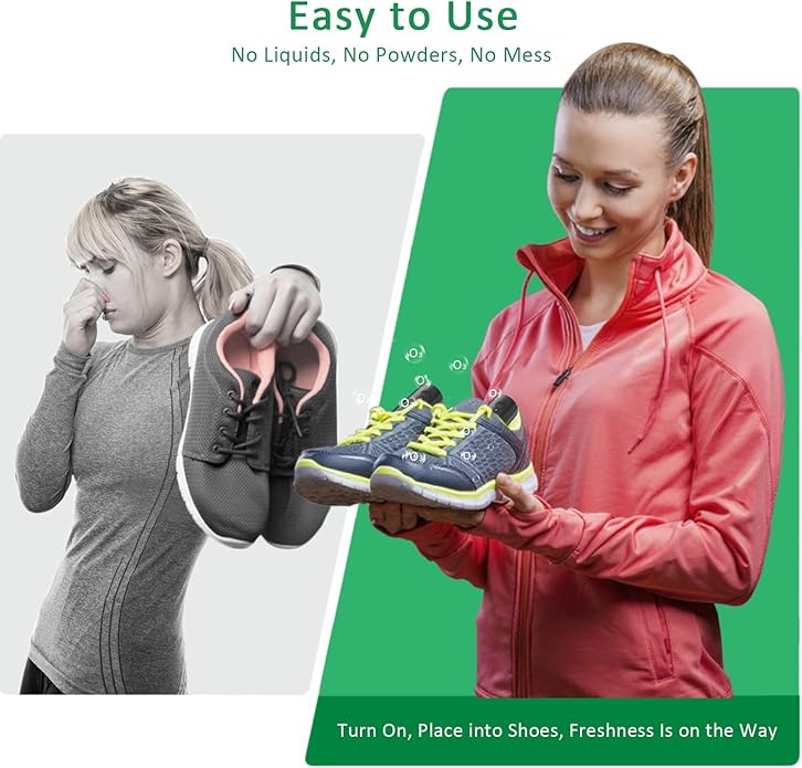 Shoe Deodorizer Rechargeable Ozone Tech Eliminates Odors in All Footwear - Image 3
