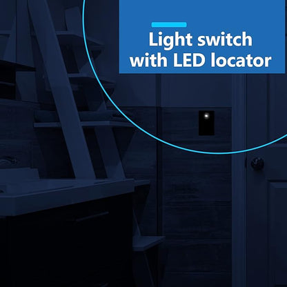 LIDER Minimalist Design Matte Finish Lighted Decorator Switch, Frameless Paddle - Image 5