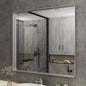 ISKM Silver Framed Mirror for Wal Bathroom Mirror for Wall 40" x 36" Matte by ISKM-IStillKeepMovin