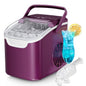 Countertop Ice Maker, 26 lbs/Day ice Production, 2 Sizes, 8 ice Cubes in 6 by AntarcticStar